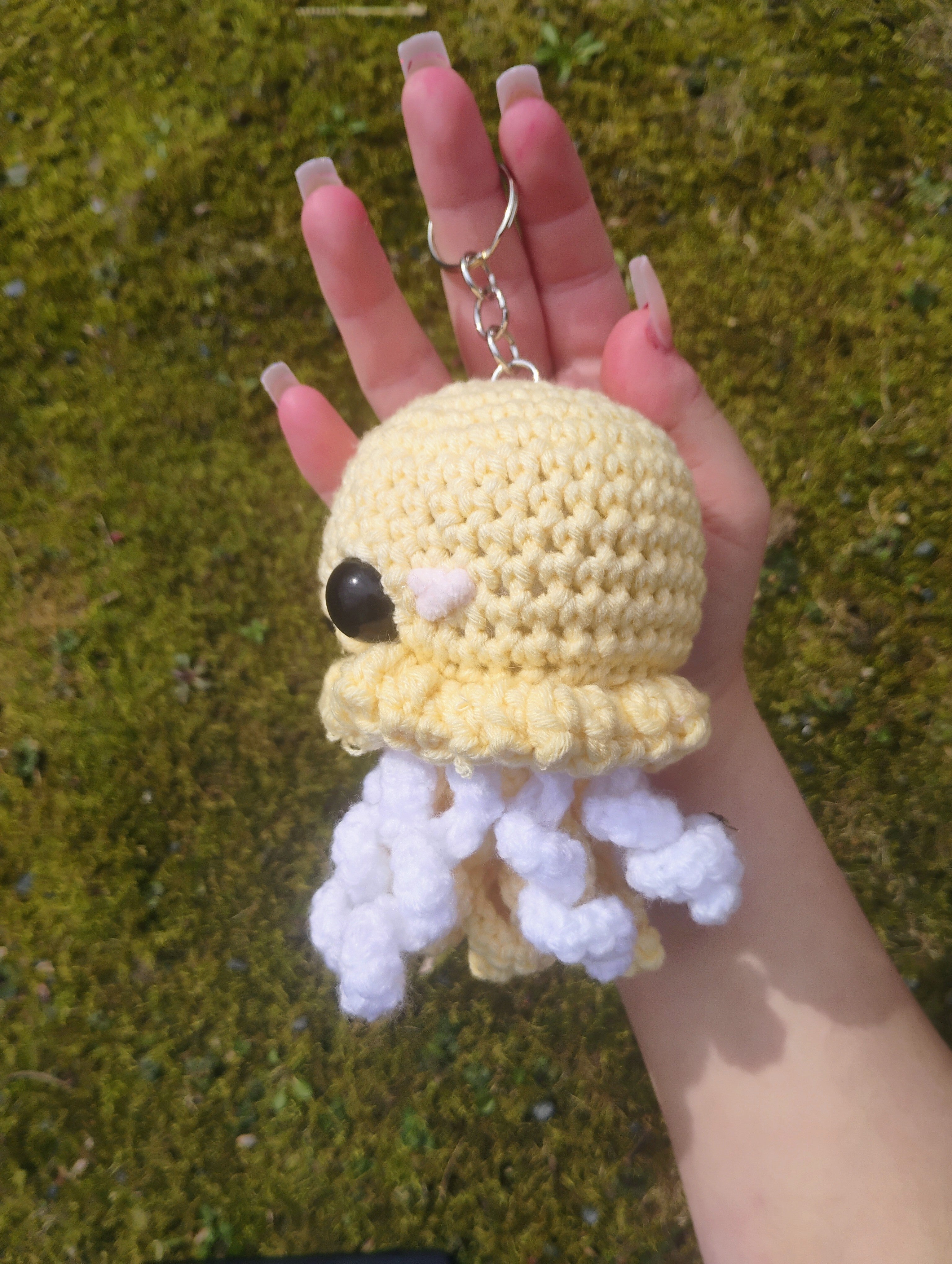 Yellow Jellyfish Keychain