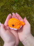 Orange Baby Whale Plush