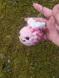 Pink Baby Bee Plush Keychain