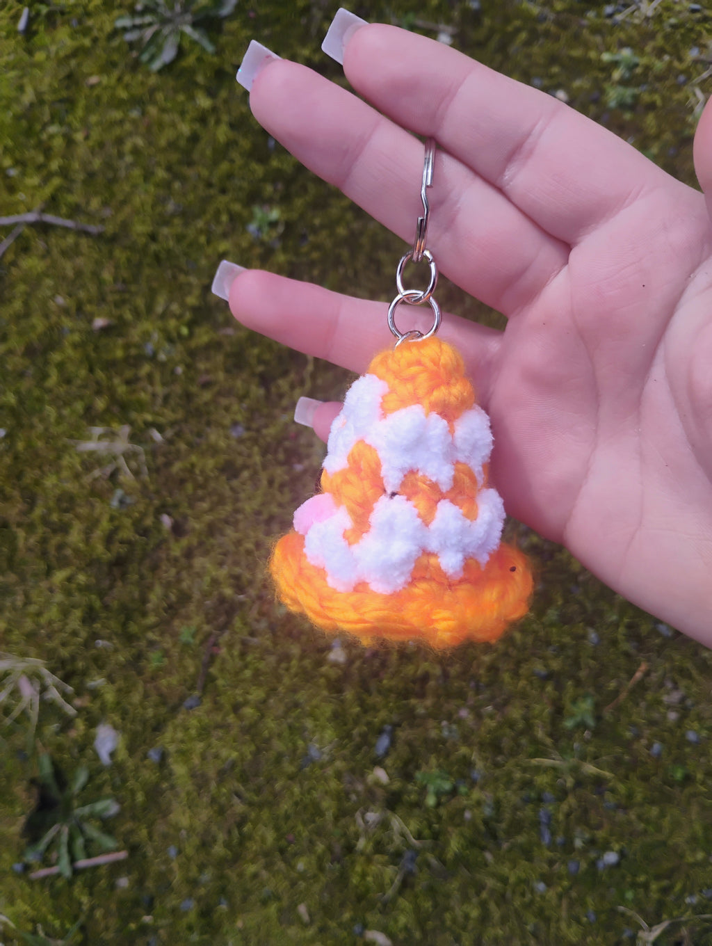 Traffic Cone Keychain