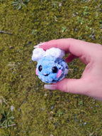 Dark Blue & Blue Baby Bee Plush Keychain
